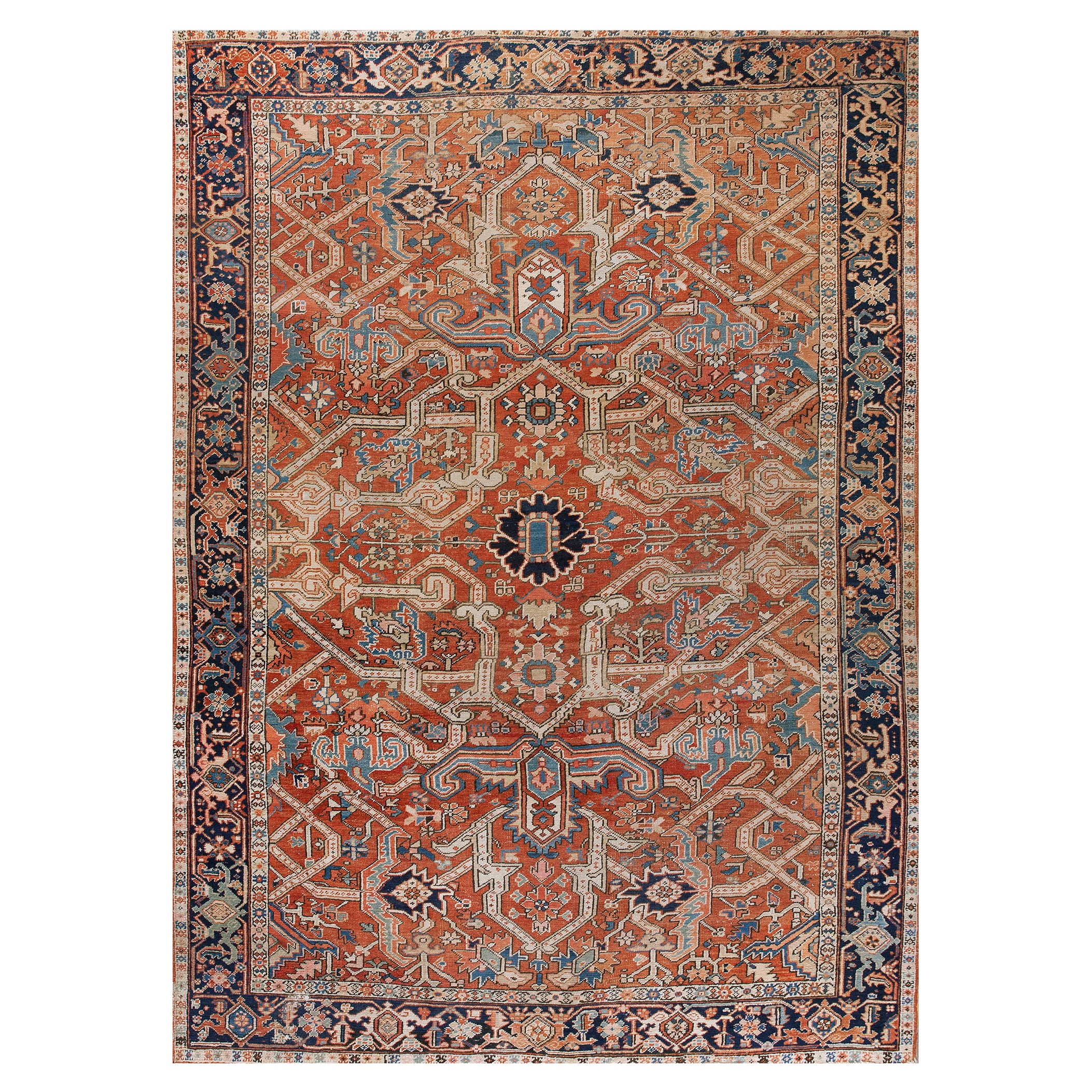 Late 19th Century N.W. Persian Heriz Carpet ( 8'3'' x 11'6'' - 250 x 350 cm ) For Sale