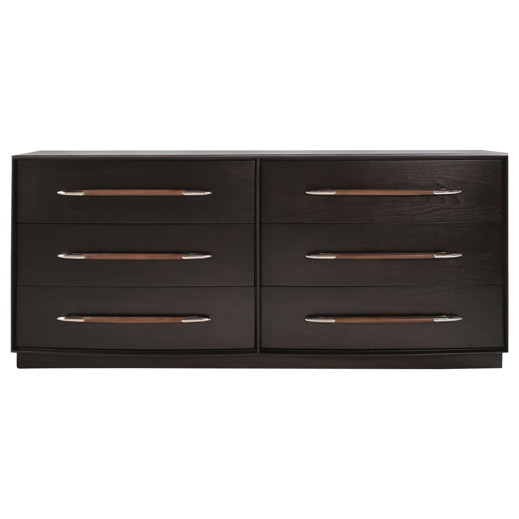 Monumental Walnut Double Highboy Dresser by T.H. RobsjohnGibbings at