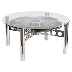 Rolls Royce Jet Engine Impeller Low or Cocktail Table from England