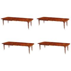 Antique William IV Mahogany Telescopic Extending 12-Seat Dining Table