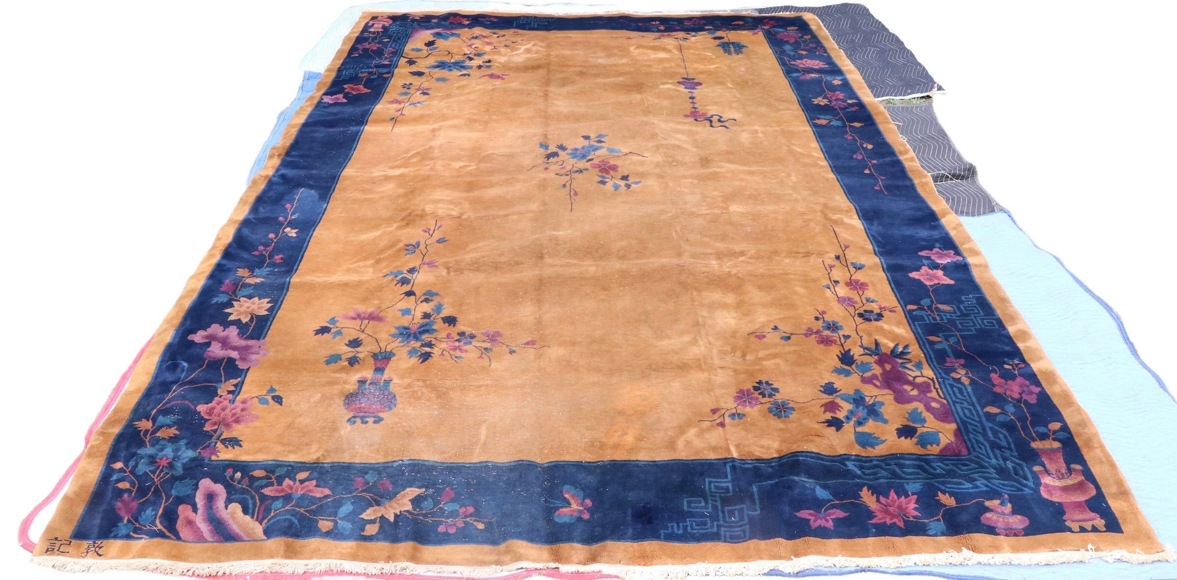  Palace Size Chinese Art Deco Rug att. to Walter Nichols ca. 1920/1930's For Sale