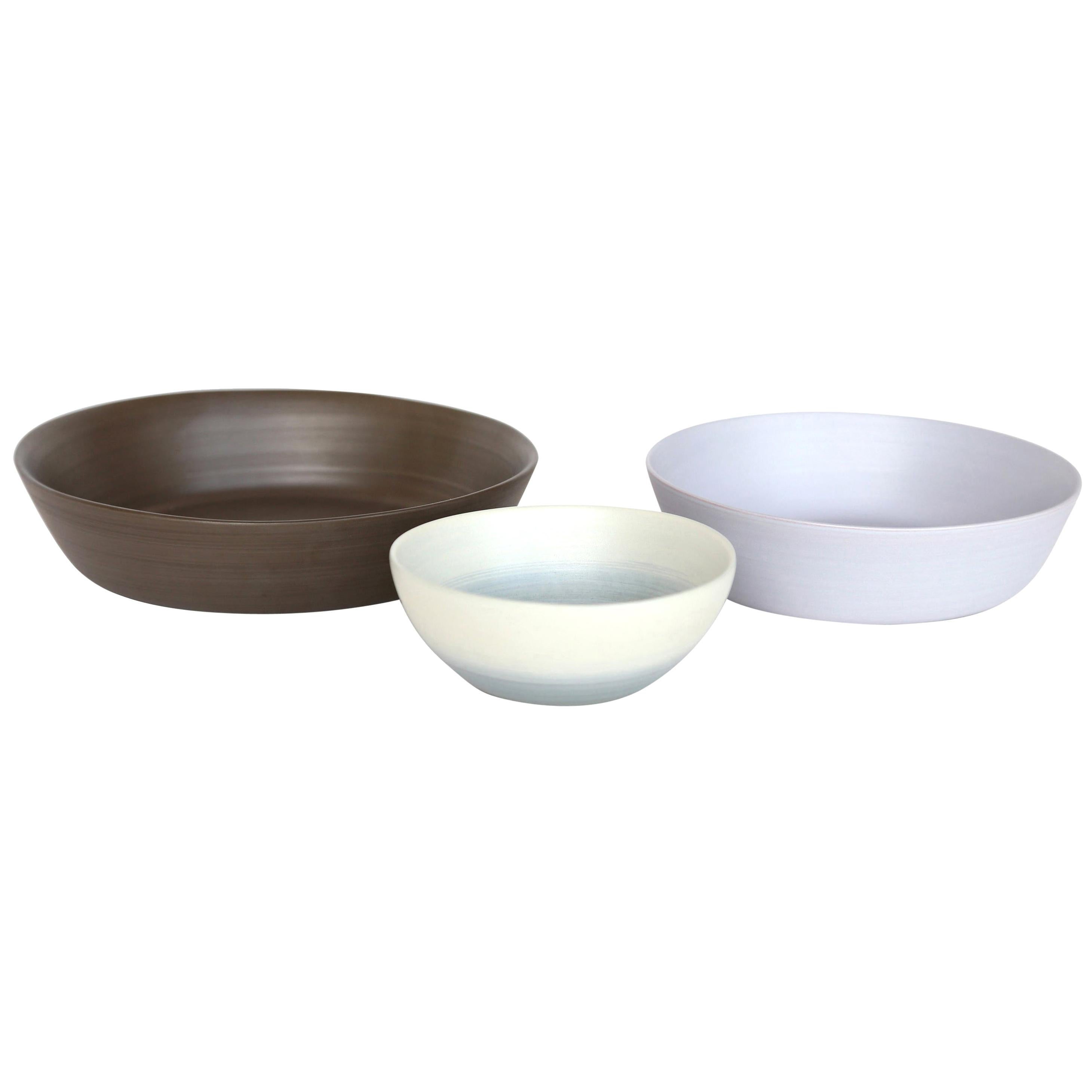 Rina Menardi Handmade Ceramic Splash Bowls and Tableware For Sale