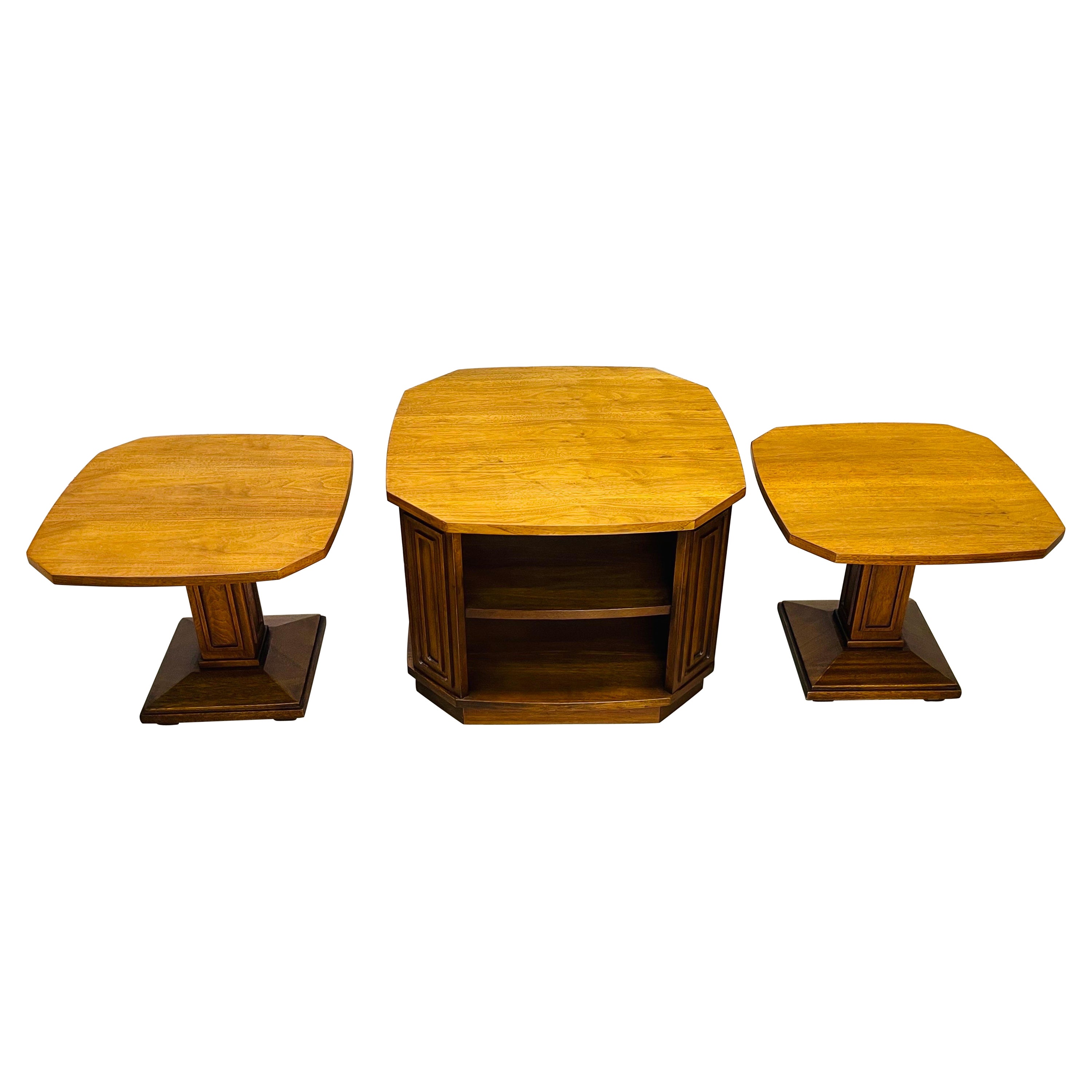 Handcrafted and Painted Max Kuehne Coffee Tables Set of Three For Sale at 1stDibs handcrafted