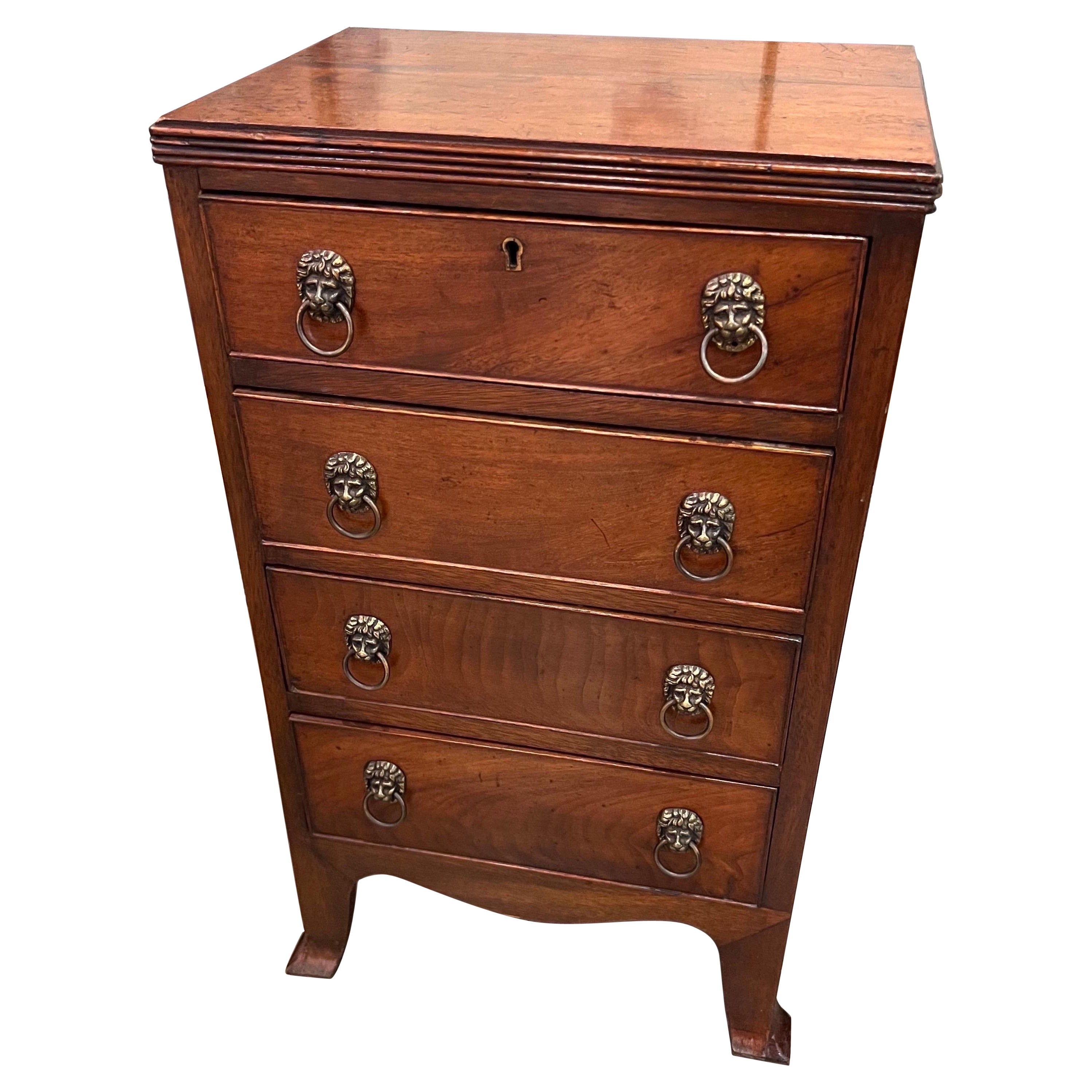19th Century, Georgian Bedside Chest of Drawers