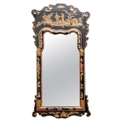 Chinoiserie Painted And Gilt Pier. Mirror