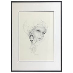Dali inspirierte französische surrealistische Schwarz-Weiß-Lithographie von Gerald Moreno, signiert