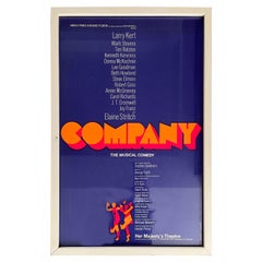 Company - London Musical Window Card Poster - Sondheim Musical - 1972