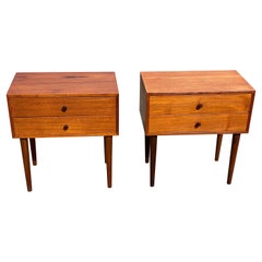 A set of Beautiful mid-century modern, simple Danish Nightstands from 1960’s
