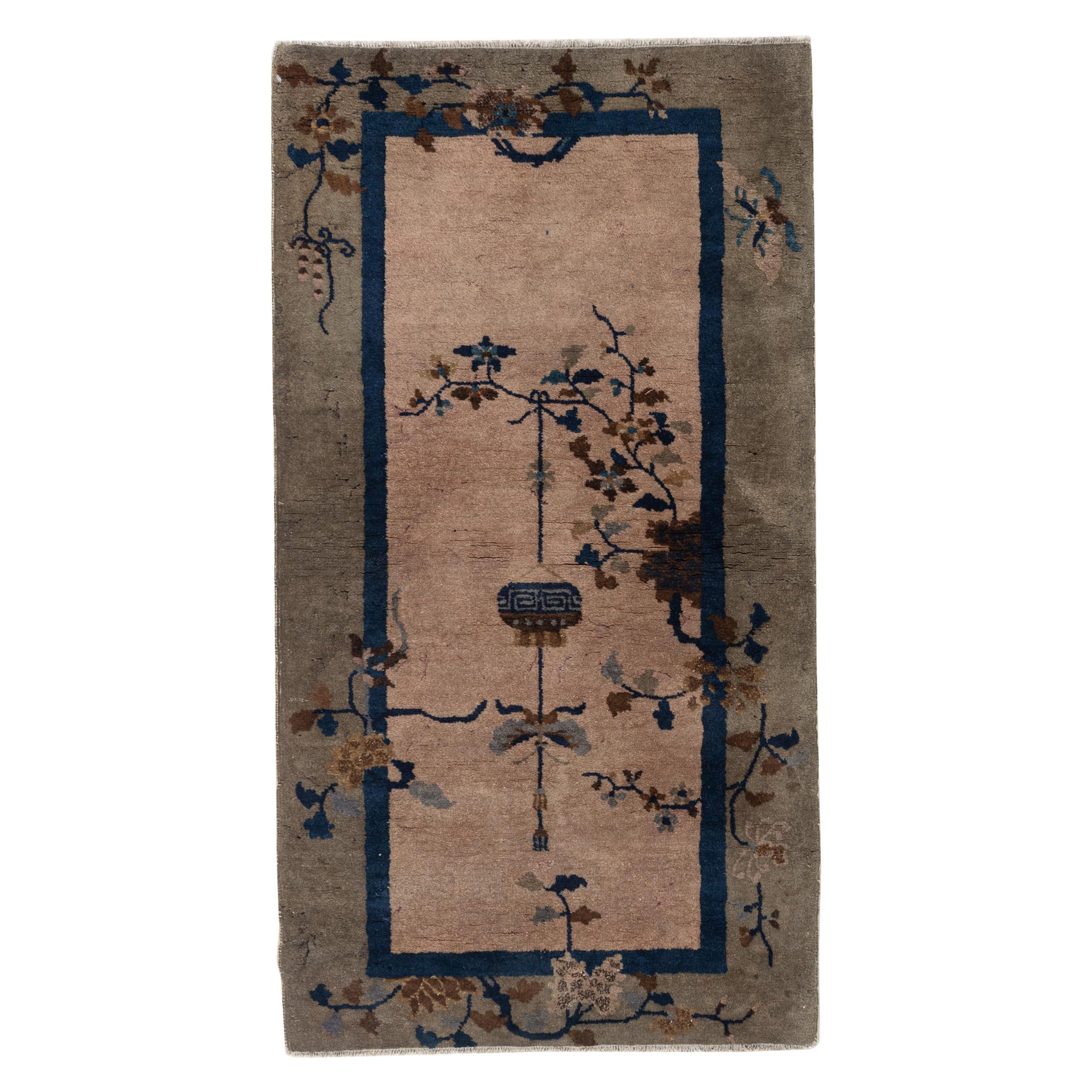 Chinesischer Teppich, Vintage  2'6 x 4'8 m im Angebot