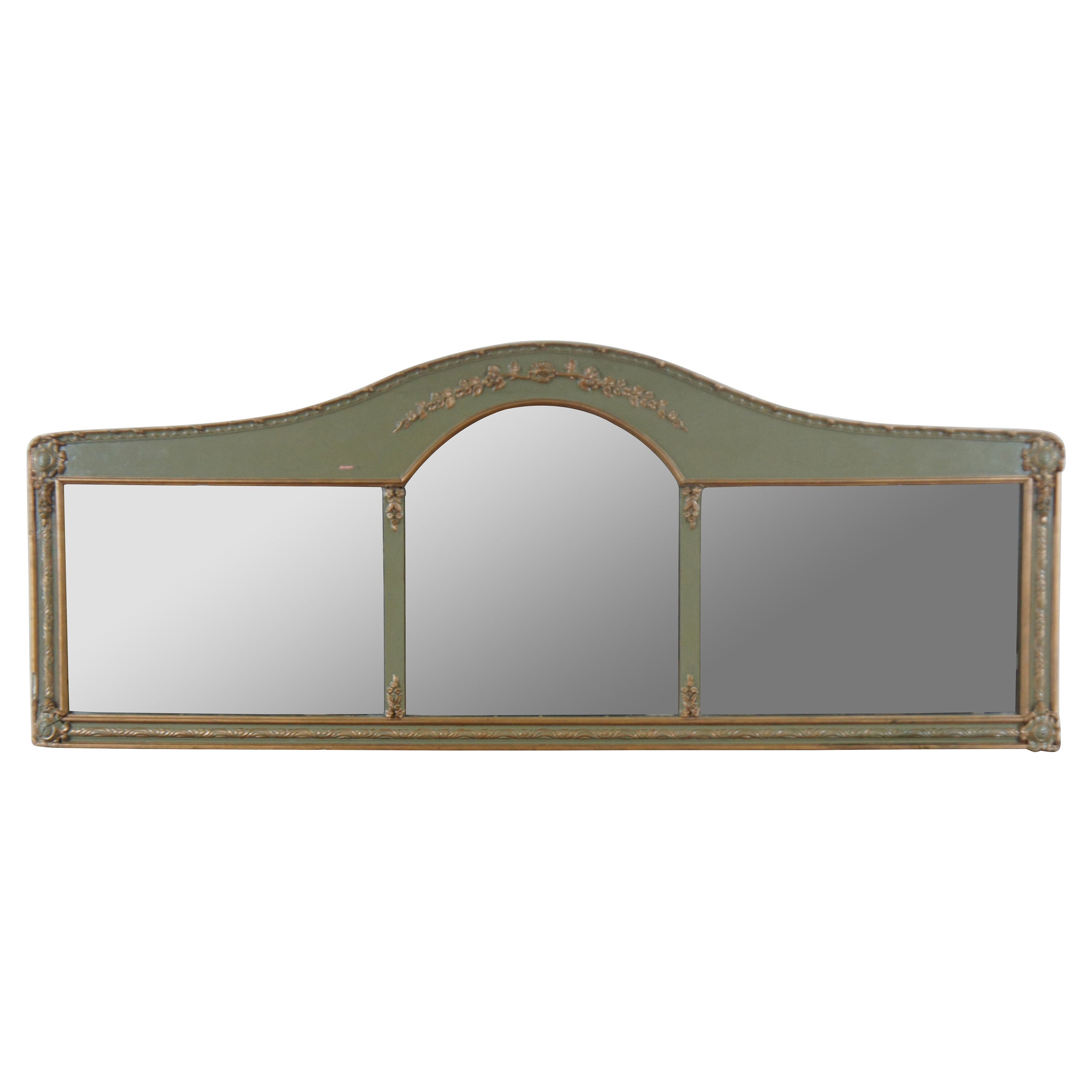 English Victorian Bamboo OverMantle Mirror at 1stDibs