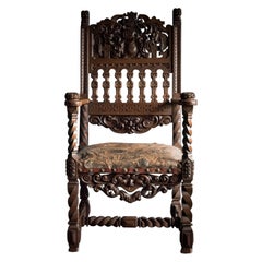 Heavily Carved Ornate Chair