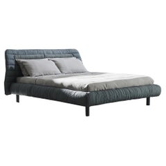 Gervasoni Plumeau Upholstered knock-down Queen Size Bed by Cristina Celestino