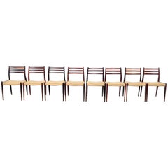 Set of 8 Model 78 Rosewood Dining Chairs by Niels Otto Møller