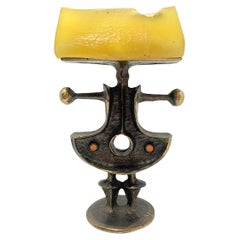 Moderner Bronzekandelaber aus der Mitte des Jahrhunderts von Zoltan Pap (50112)