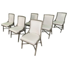 Rattan Passage Dining Chairs by Laura Kirar for McGuire, Set of 6
