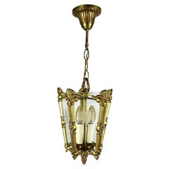 Antique Lantern in Cut Glass and Gilt Bronze, 1920s