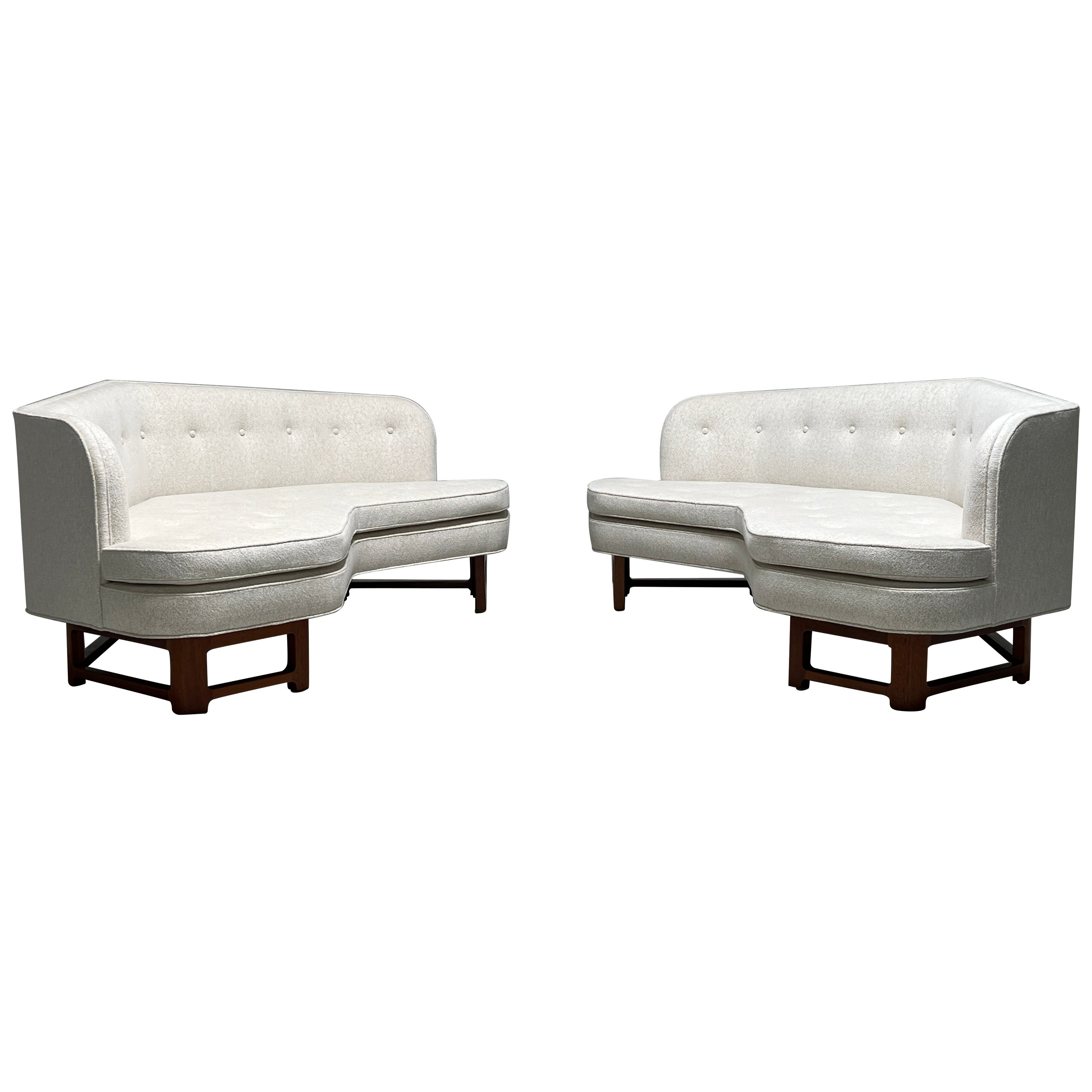 Pair of Angled Sofas by Edward Wormley for Dunbar