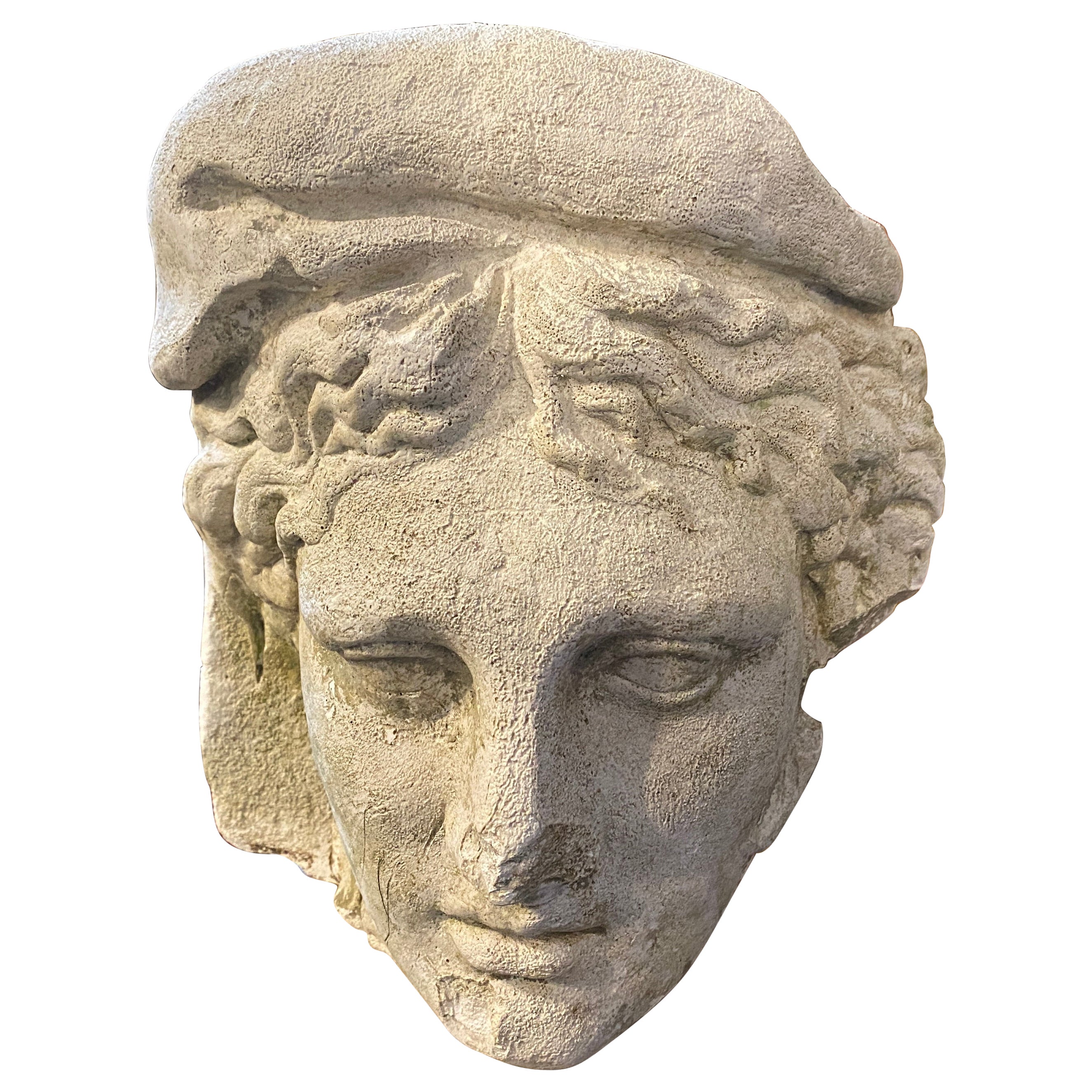 Early 20th Century Plaster Cast of a Roman Head