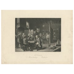 Used Print of a Pub, circa 1860