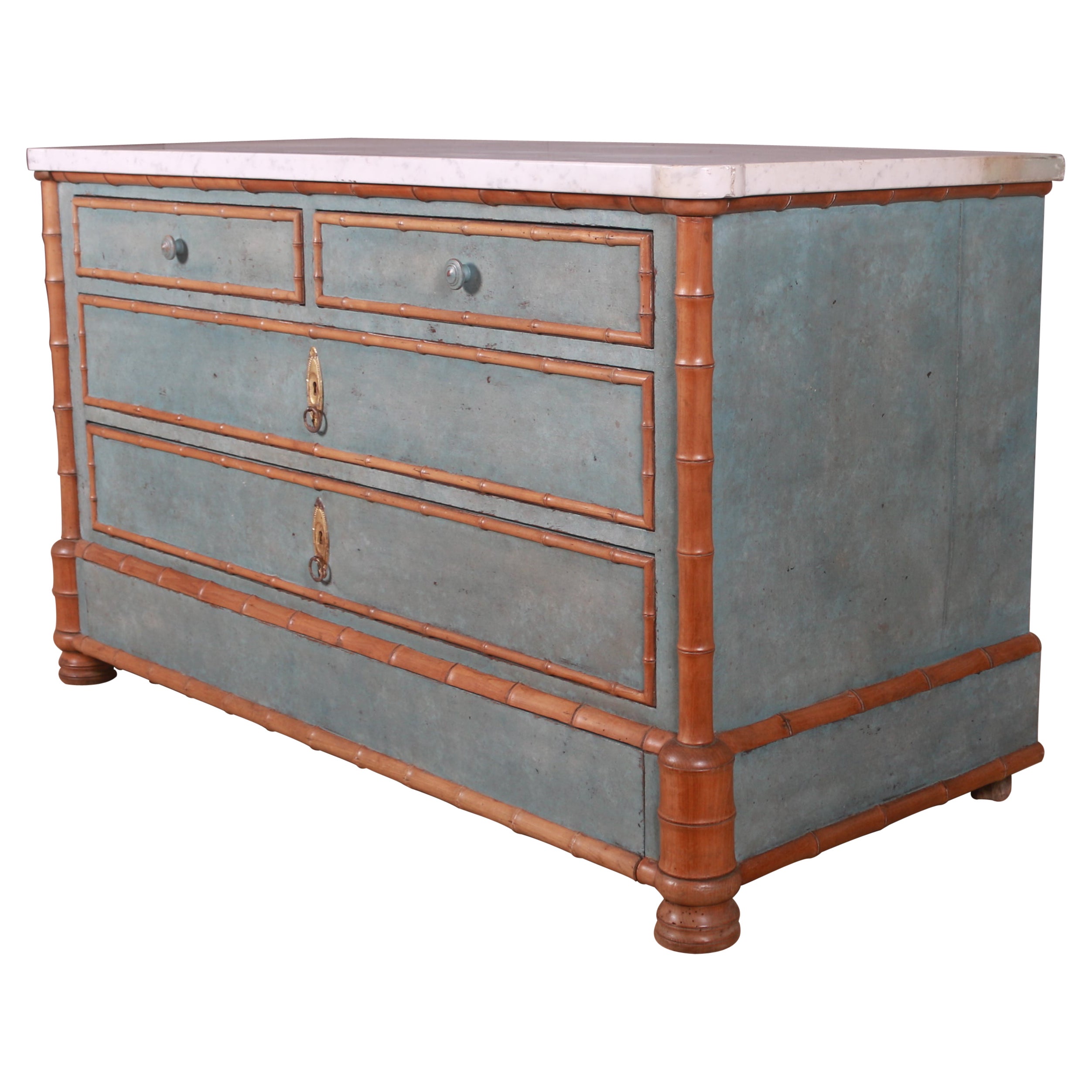 French Marble Topped Commode