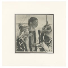 Impression vintage de la dame de Stavoren par Voskuijl, 1946