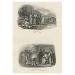 Impression ancienne de la délivrance religieuse par les Japonais, 1847