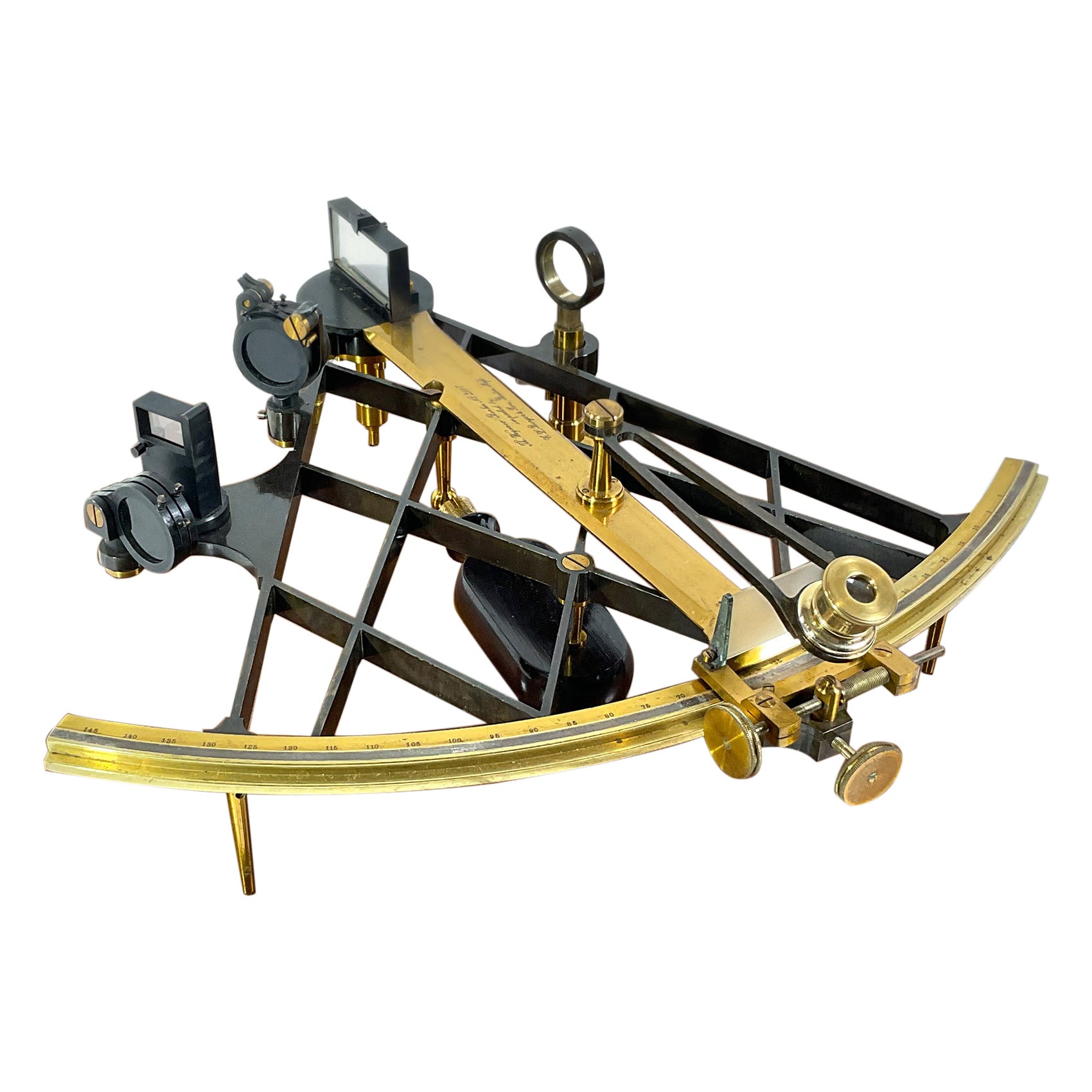 Solid Brass Navigator's Quintant Sextant