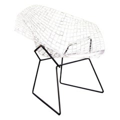 Silla Diamond "421" de los años 60, por Harry Bertoia para Knoll International