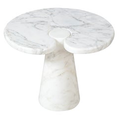 Angelo Mangiarotti for Skipper 'Eros' Series Carrara Marble Side Table 