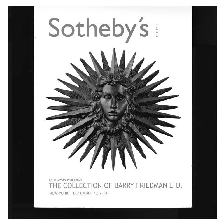 Collection of Barry Friedman Ltd, 2004 Sotheby's Sale Catalogue For Sale