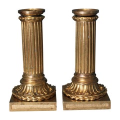 Gilt Bronze Candlesticks, 19th Century