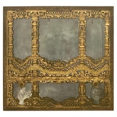 Intricately Carved Gilded Qing Dynasty Chinese Mirror