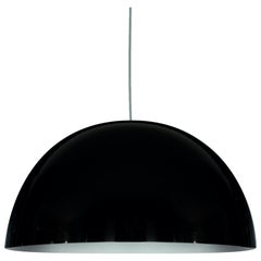 Lampes à suspension « Sonora » de Vico Magistretti, grande taille, noires par Oluce