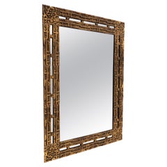 Mid-Century Brass Mirror by Luciano Frigerio, Italy 1970s