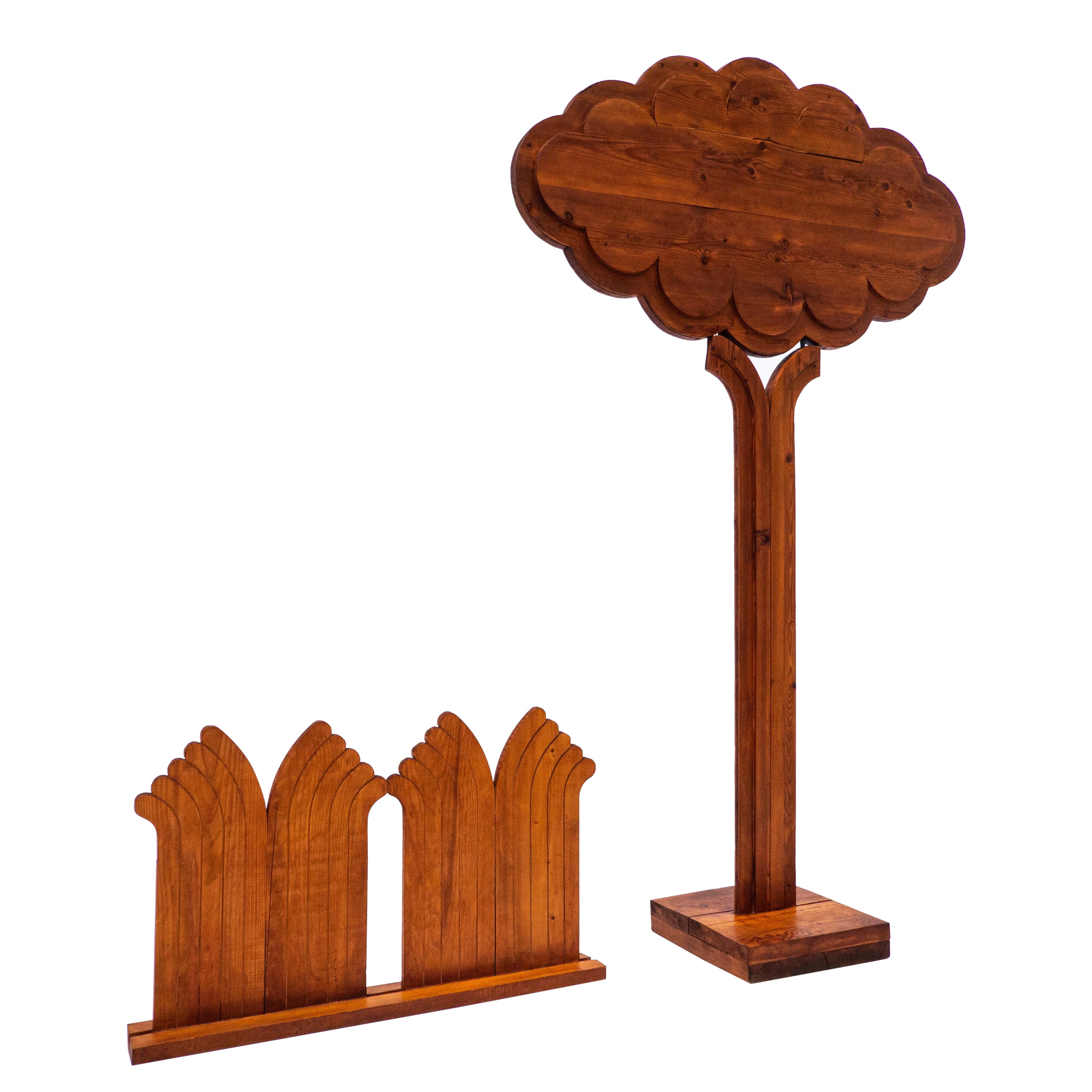 Mid-Century Wooden Tree Decorative Sculpture signed by Giorgio Rastelli, Italy  For Sale