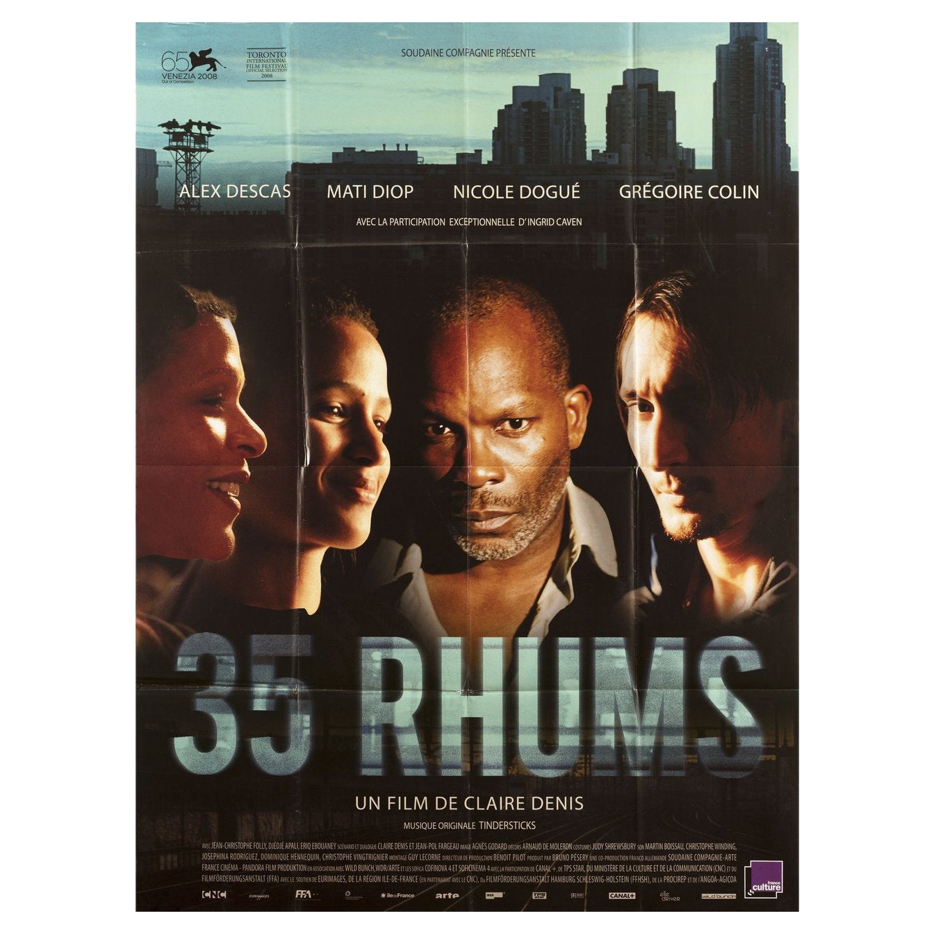 35 Shots of Rum 2008 French Grande Film Poster For Sale