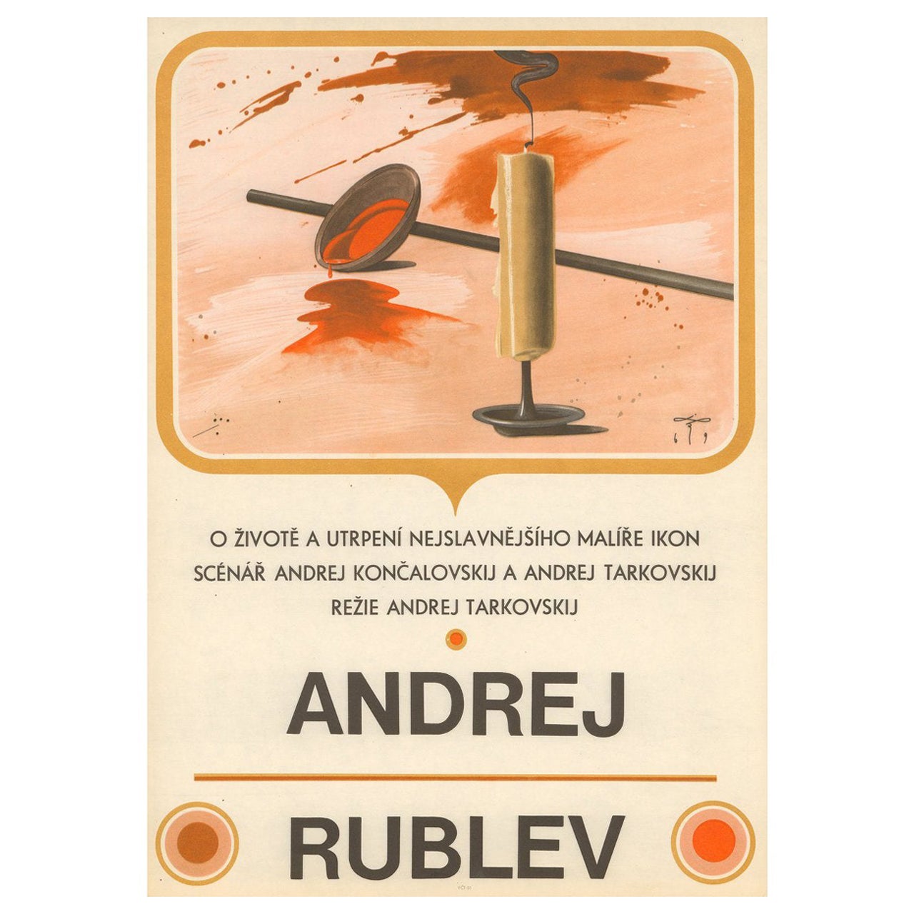 Andrei Rublev 1969 Czech A1 Film Poster