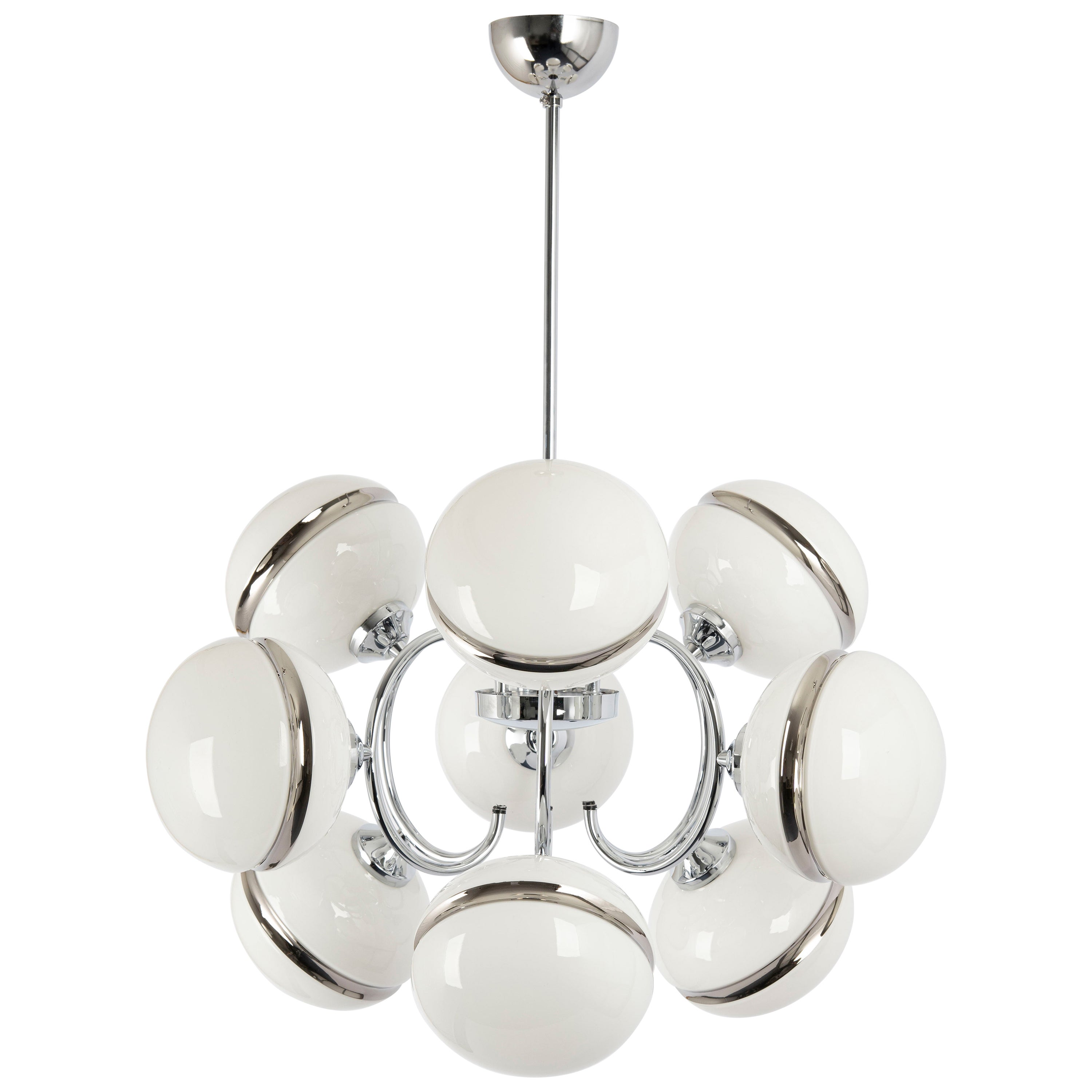 Sputnik chrome Chandelier by Richard Essig, Germany, 1970s