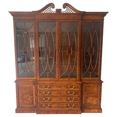 Vintage Henredon Aston Court Breakfront China Cabinet