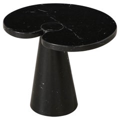 Vintage Angelo Mangiarotti for Skipper 'Eros' Series Nero Marquina Marble Side Table