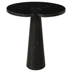 Angelo Mangiarotti for Skipper 'Eros' Nero Marquina Tall Marble Side Table