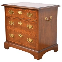 Used Baker Furniture Georgian Banded Mahogany Nightstand