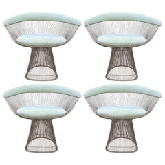 Set of Four Warren Platner Chairs for Knoll