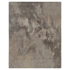 Rug & Kilim’s Abstract Rug in a Silver-Gray All over Pattern
