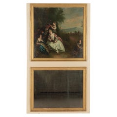 Miroir Trumeau français du 19ème siècle de style Louis XV