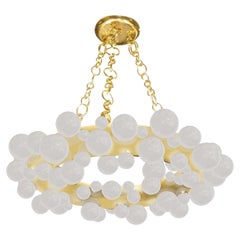 Bubble Ring 27 Rock Crystal Chandelier by Phoenix