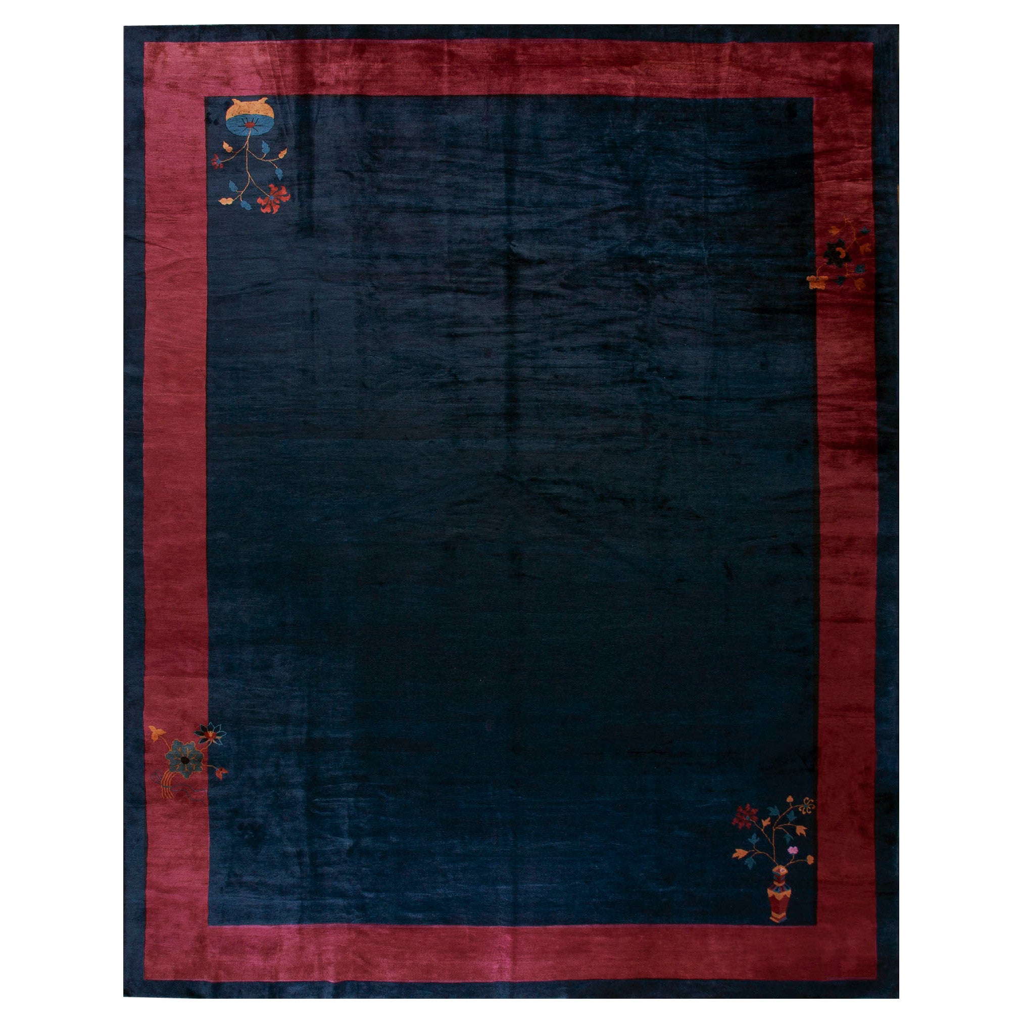 1920s Chinese Art Deco Carpet ( 11' 2''x 14' 2'' - 340 x 432 cm ) For Sale