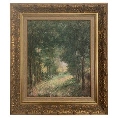 "The Pass Through the Woods" Impressionist Painting by James C. Magee