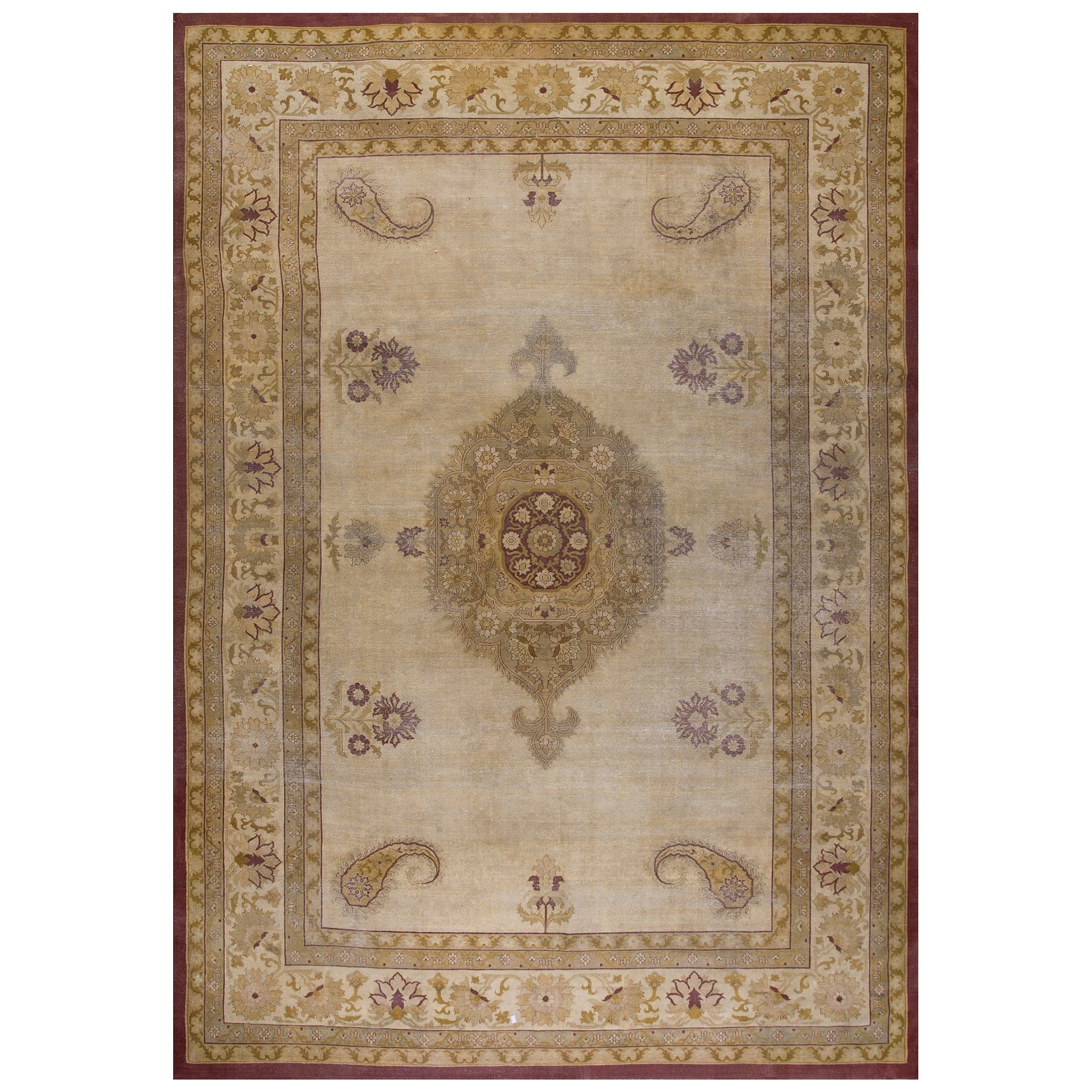 Early 20th Century N. Indian Amritsar Carpet ( 9'6'' x 13'8'' - 290 x 417 ) For Sale