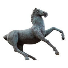 Monumental Bronze Sculpture titled 'Cavallo' by Luigi Broggini 1966